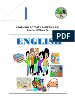 Learning Activity Sheets (Las) Quarter 3 Week 7a