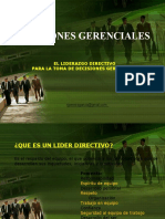 Decisiones gerenciales con liderazgo directivo