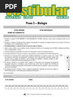 2010 - UEM Vestibular de Inverno - Biologia - Prova 3