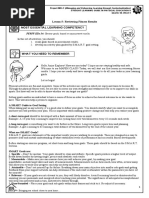 Lesson 5: Reviewing Fitness Results Most Essential Learning Competency