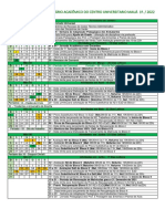 Calendrio 1 Semestre de 2022