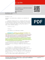 Ley 21120 reconoce derecho identidad género