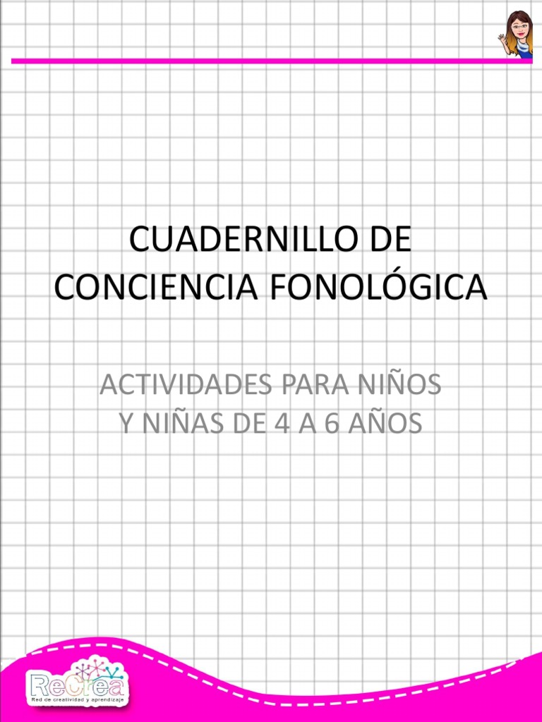 Cuadernillo de Conciencia Fonológica | PDF | Educación de la primera ...