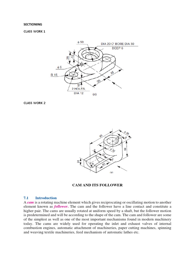 Analysis of Cam and Follower Mechanisms Displacement Diagrams