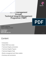 Barrier Management Through Technical Integrity Management Programme (TIMP)