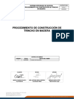 HG-POC-PC-023 Procedimiento de Construccion de Trincho en Madra V1