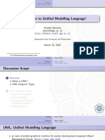 Introduction To Unified Modelling Language: Khabib Mustofa