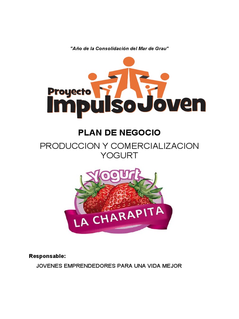 Plan de Negocio: Yogurt Frutopolis | PDF | Yogur | Marketing