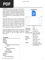 Google Docs: Google Docs Is An Online Word Processor Included As Part of