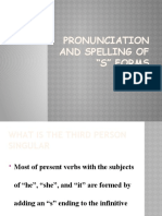 Pronunciation and Spelling