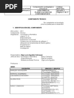 PLAN- COMPONENTE TÉCNICO