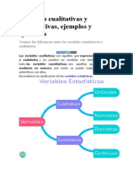 Variables Cualitativas y Cuantitativas Dos