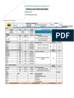 Producción minera Fidami S.A abril 2022