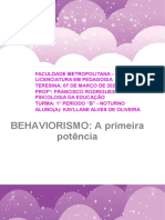 O Behaviorismo: origem, conceitos e aplicações