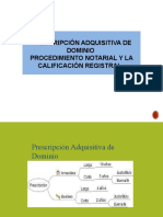 Prescripción Adquisitiva de Dominio Notarial