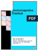 Electromagnetics Practical: 3rd Year (IV)