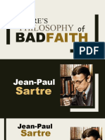 Sartre's Philosophy On Bad Faith