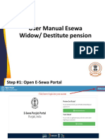 User Manual Esewa Widow/ Destitute Pension