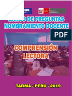 Comprensión Lectora 2019 - Nombramiento y Ascenso Docente