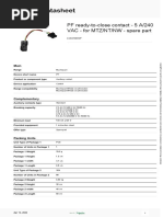 Product Datasheet: PF Ready-To-Close Contact - 5 A/240 VAC - For MTZ/NT/NW - Spare Part