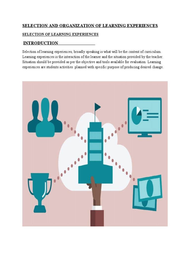 Selection and Organization of Learning Experience1 | PDF | Learning ...