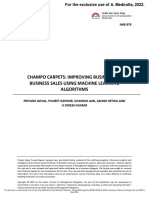 Champo Carpets: Improving Business-To-Business Sales Using Machine Learning Algorithms