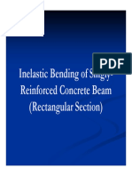 Inelastic Bending of Singly-Reinforced Concrete Beam (Rectangular Section)