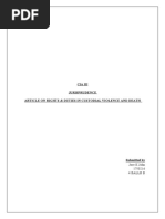 Article On Rights & Duties in Custodial Violence and Death