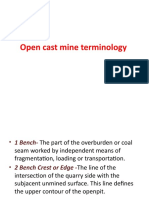 Open Cast Mine Terminology