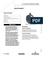 Instruction Manual in Line Duct Flame Arrestor North America Only Fisher en 123970