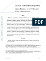 On The Transmission Probabilities in Quantum Key Distribution Systems Over FSO Links