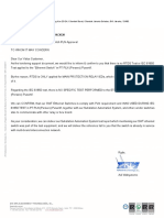 PLN Ethernet Switch Approval Letter