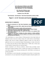 Paper II - 2.3.10. Terrorism and Counter Terrorism
