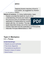 2.2 - Forces: Topic 2: Mechanics