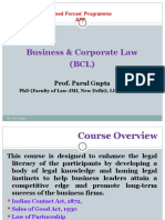 Business & Corporate Law (BCL) : Prof. Parul Gupta