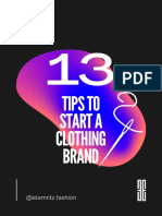 13 Tips To Start A Clothing Brand