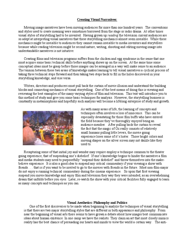 01 Visual Narrative Narrative Storytelling Free 30day Trial Scribd