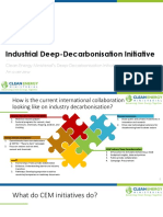 Presentation On CEM - Industry Decarbonisation Initiative