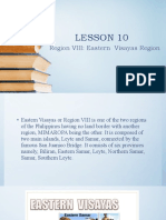Lesson 10 Region 8 Eastern Visayas