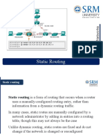 Static and Dynamic Routing Protocol - Unit III