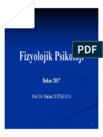 Fizyolojik Psikoloji: Bahar 2017