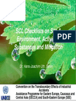 SCL Checklists On Site & Environment, Activities, Substances and Mitigation