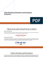 Correlation BW Time Domian Performance and Frequency Response