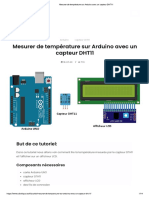 Mesurer de Température Sur Arduino Avec Un Capteur DHT11