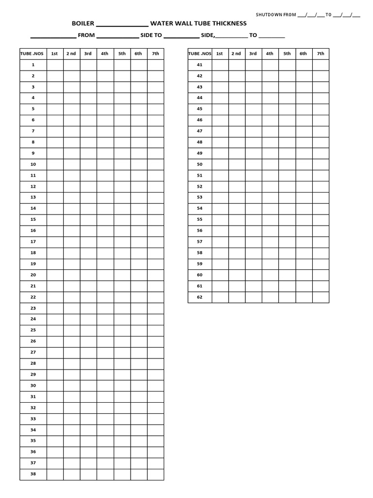 Boiler Water Wall Tube Thickness PDF
