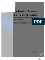 Evaluación Proceso de re-acreditación