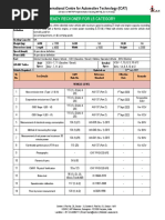 Ready Reckoner For L5 Category: International Centre For Automotive Technology (ICAT)