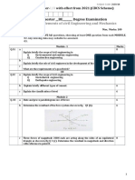 Subject Title Elements of Civil Engineering and Mechanics: First Semester - BE - Degree Examination