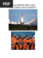 Download Analysis of the Case Final Columbias Mission - Week 6 by Nick Yorgan SN57171533 doc pdf