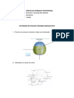 ATIVIDADE DE FIXAÇÃO SISTEMA ESQUELÉTICO